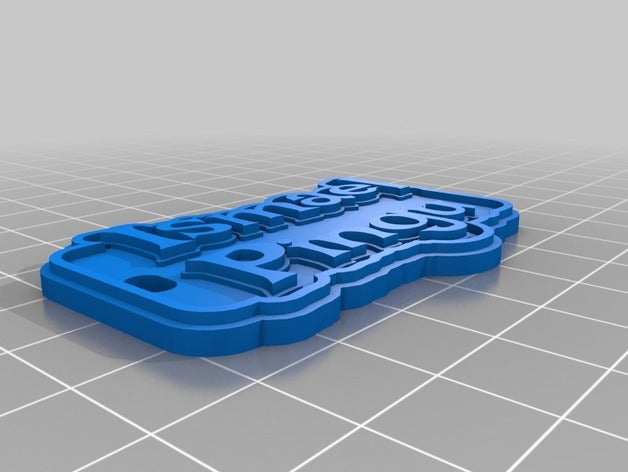 ismael pingu i portachiavi su misura 3D print model - Mito3D