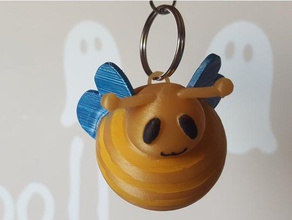 cute bee keychain keychains 3d print model - Mito3D