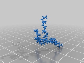 modèle moléculaire - triacylglyceral échelle atomique fab défi de la biologie molécule les molécules 3d print model - Mito3D