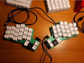 crocodox keyboard computer dox ergonomic split 3d print model - Mito3D