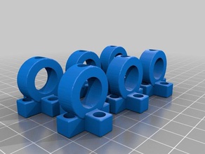 multiple lego set screw pen holders engineering 3d print model - Mito3D