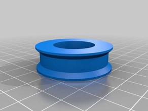 my customized parametric v-belt pulley roller gadgets 3d print model - Mito3D