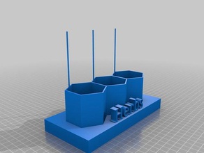 masaüstü bitki Bahçesi açık ve bahçe otlar mini ekici tencere 3d print model - Mito3D