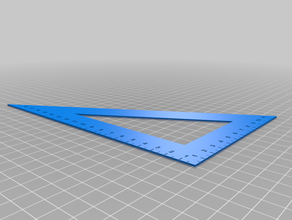 a régua do triângulo a6 notebook ferramentas manuais 3d print model - Mito3D