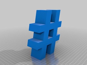 hashtag ambitious sculptures facebook trending twitter 3d print model - Mito3D