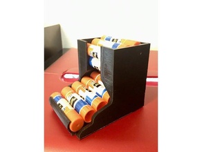 compact desktop glue stick holder organization dispencer rack 3d print model - Mito3D