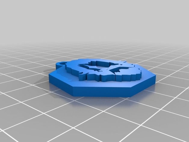 reinhardt overwatch Schlüsselbund 3d-drucken keychain rein 3D print model - Mito3D