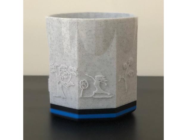 decorativo vaso arredamento fioriera 3D print model - Mito3D