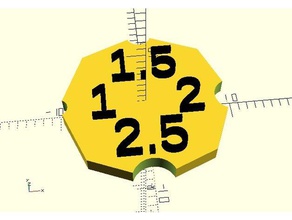 octagonal fillet gauges hand tools gauge measurement tool 3d print model - Mito3D