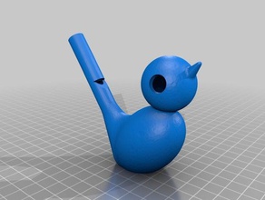 bird whistle longer mouthpiece toy & game accessories 3d print model - Mito3D