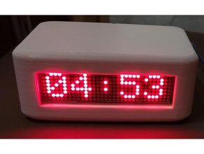 4x8x8 led dot matrix clock diy arduino 3d print model - Mito3D