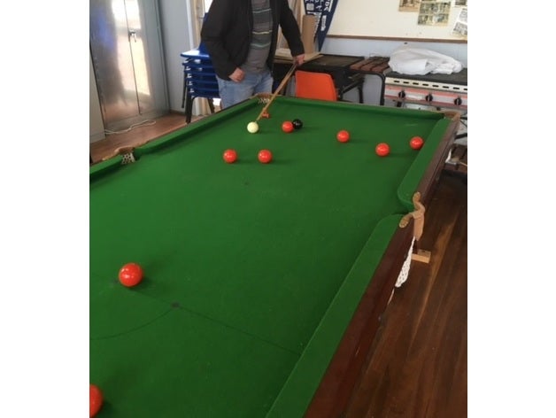 havuz tek elle kullanım yardımcı cihaz, yaşlı, engelli kılavuz işaret bilardo rulo cue sakatlık yardım hemiparezi bir kol inme 3D print model - Mito3D