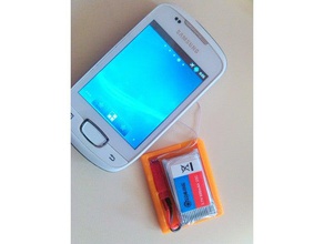 samsung mini battery adaptor mobile phone reuse 3d print model - Mito3D