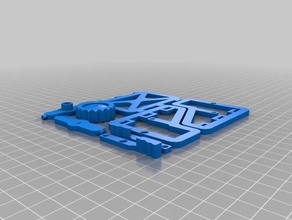 adjustable cable holder - all parts 1 build plate electronics 3d print model - Mito3D