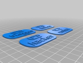 role badges 3d printing 3d print model - Mito3D