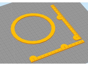 xy calibración de los gobernantes La impresión en 3d las pruebas 3d print model - Mito3D