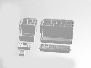 herramienta - portalápices deskorganizer modular cajas fácil de impresión la versión portaherramientas y los cuadros escritorio organizador titular oficina openscad pluma lápiz penstand post-it pie cuadro herramientas toolstand 3d print model - Mito3D