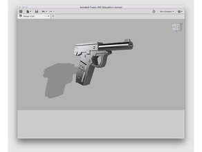 pistola modelos Desenho em 3d autodesk fusion360 modelação 3d print model - Mito3D