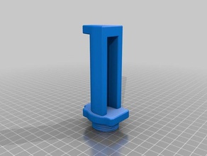 extendido de soporte bobina monoprice seleccione v2 Impresora 3d las piezas filamento la spoolholder 3d print model - Mito3D