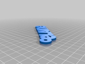 meine angepasste iamburny text - elaine key-ring1 Organisation kundengebundene 3d print model - Mito3D
