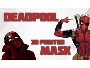 deadpool 3d printed mask costume cosplay prop 3d print model - Mito3D