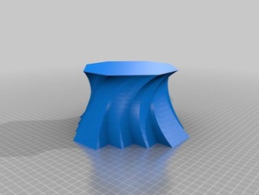 burgulu vazo 3d baskı 3d print model - Mito3D