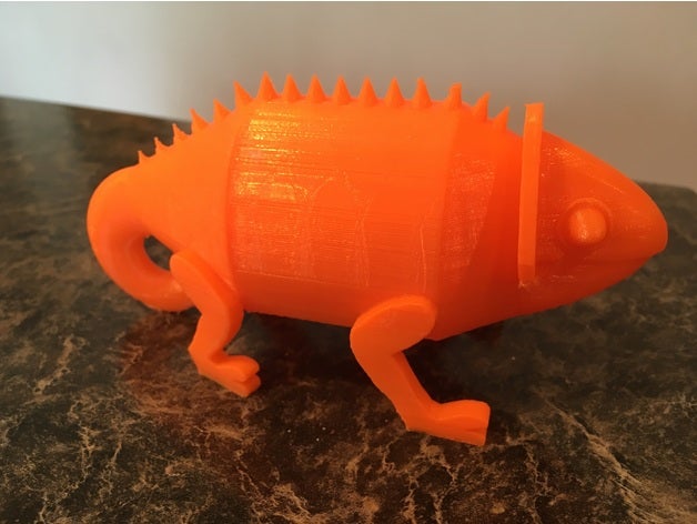 camaleón de registro 12 La impresión en 3d lagarto los lagartos 3D print model - Mito3D