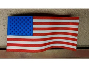 american flag models america 3d print model - Mito3D