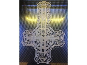 ghost banda meliora crucifixo grucifix A impressão 3d fantasma ghostbc bc satanás 3d print model - Mito3D