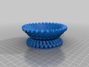 bowl - structure synth containers ashtray geometric geometry 3d print model - Mito3D
