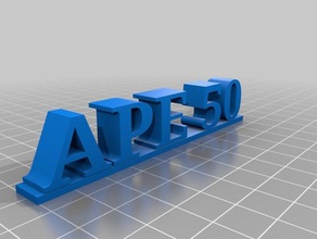 ape 50 La impresión en 3d 3d print model - Mito3D