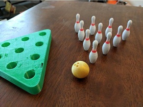 boule de bowling table jeux le 3d print model - Mito3D