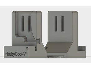 ultimaker fanduct fo unitedpro hrubycool-v1 3d-Drucker Teile 3d print model - Mito3D