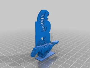 3d slash keychaintiburonshark2 3d print model - Mito3D