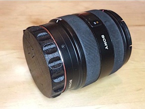 lente traseira tampa pára-choques minolta montagem sony câmera monte flexível da 3d print model - Mito3D
