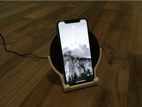 iphone x xs 11 pro belkin boost up stand v3 mobile phone wireless charger 3d print model - Mito3D