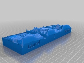 laurel yanny Spektrogramm math 3d print model - Mito3D