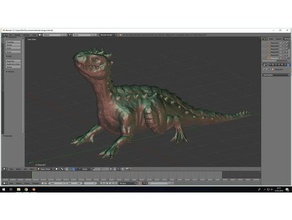 drago sculture La stampa 3d frullatore dinosauro monster rettile 3d print model - Mito3D
