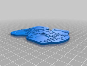 dropfleet détaillée des clusters de marqueurs jouets & accessoires jeux 3d print model - Mito3D