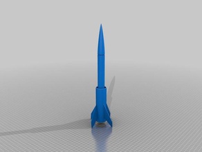 1inch suger rocket hobby customized 3d print model - Mito3D