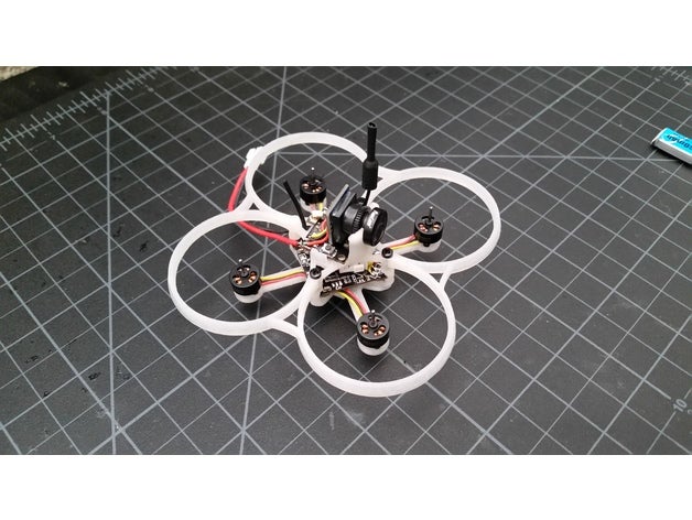 tiny whoop frame fc spacing 36x36mm diameter 30mm hobby micro quadcopter tinywhoop 3D print model - Mito3D