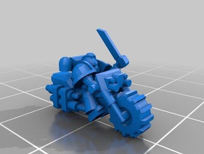 space marine bikes toy & game accessories epic 40k 3d print model - Mito3D