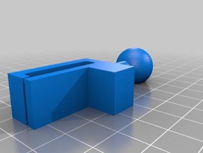 prius-vent-clip 17mm ball v18 3d-drucken Auto-Halterung prius vent-clip 3d print model - Mito3D