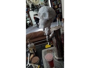 celtic skull tap handle threads us decor beer homebrewing 3d print model - Mito3D