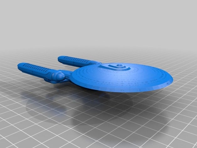 star trek tng ambassador concept vehicles enterprise starship 3D print model - Mito3D