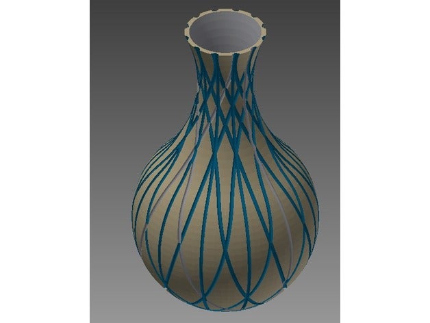 vase flower 3d printing 3D print model - Mito3D