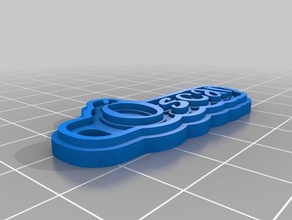 oscar llaveros personalizado 3d print model - Mito3D