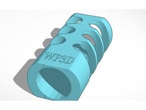 wp3d muzzle break toy & game accessories caliburn nerf 3d print model - Mito3D