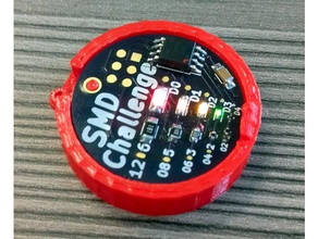 smd challenge holder badge electronics 3d enclosure 3d print model - Mito3D