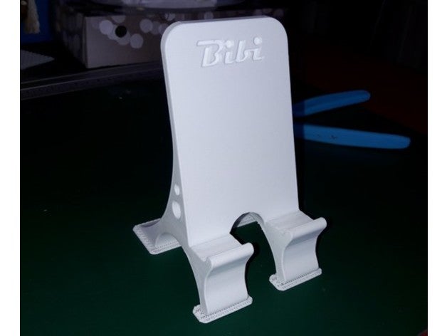 phone holder name mobile support telephone 3D print model - Mito3D